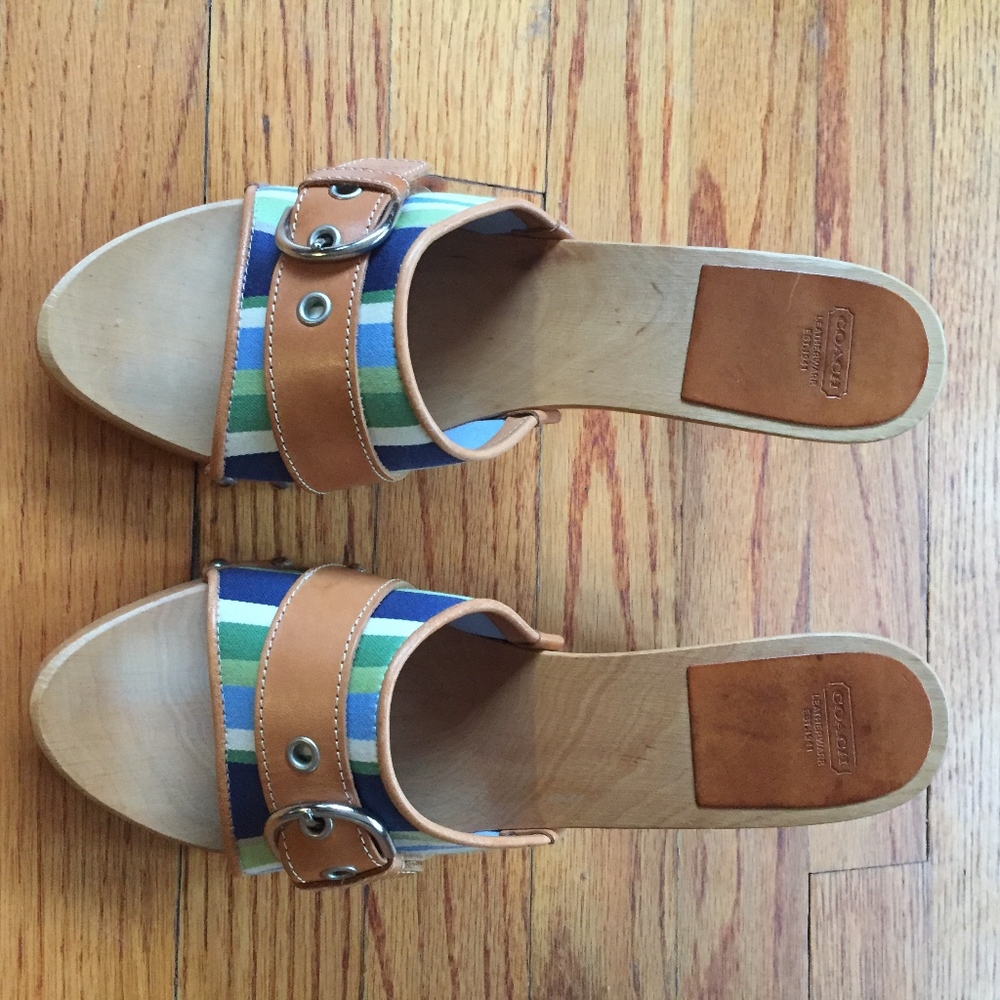 Coach sandals, sz 8